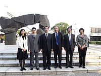 中大副校長鄭振耀教授（右三）歡迎中國政法大學代表團到訪